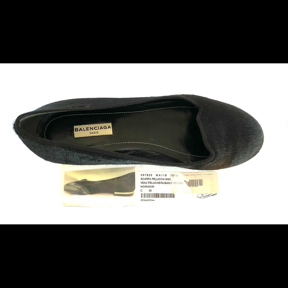 Balenciaga Black Flats